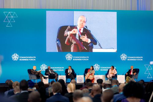 Commonwealth Business Forum 2022 — front row of opening ceremony